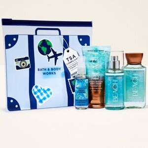 🆕🏖️ BATH & BODY WORKS LIMITED EDITION “AT THE BEACH” 5-PIECE TRAVEL SET. NEW!